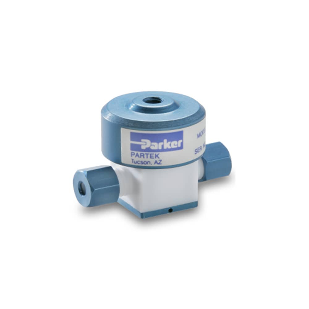 UHP PTFE Air-operated Miniature Diaphragm 2 Way or 3 Way Valve (1/8 inch) – PV-1 Series 系列参考图