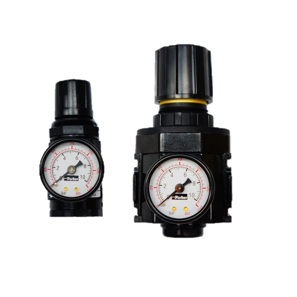 AR (AR200 / 320 /420) Series- Pressure Regulator with locking adustment knob.