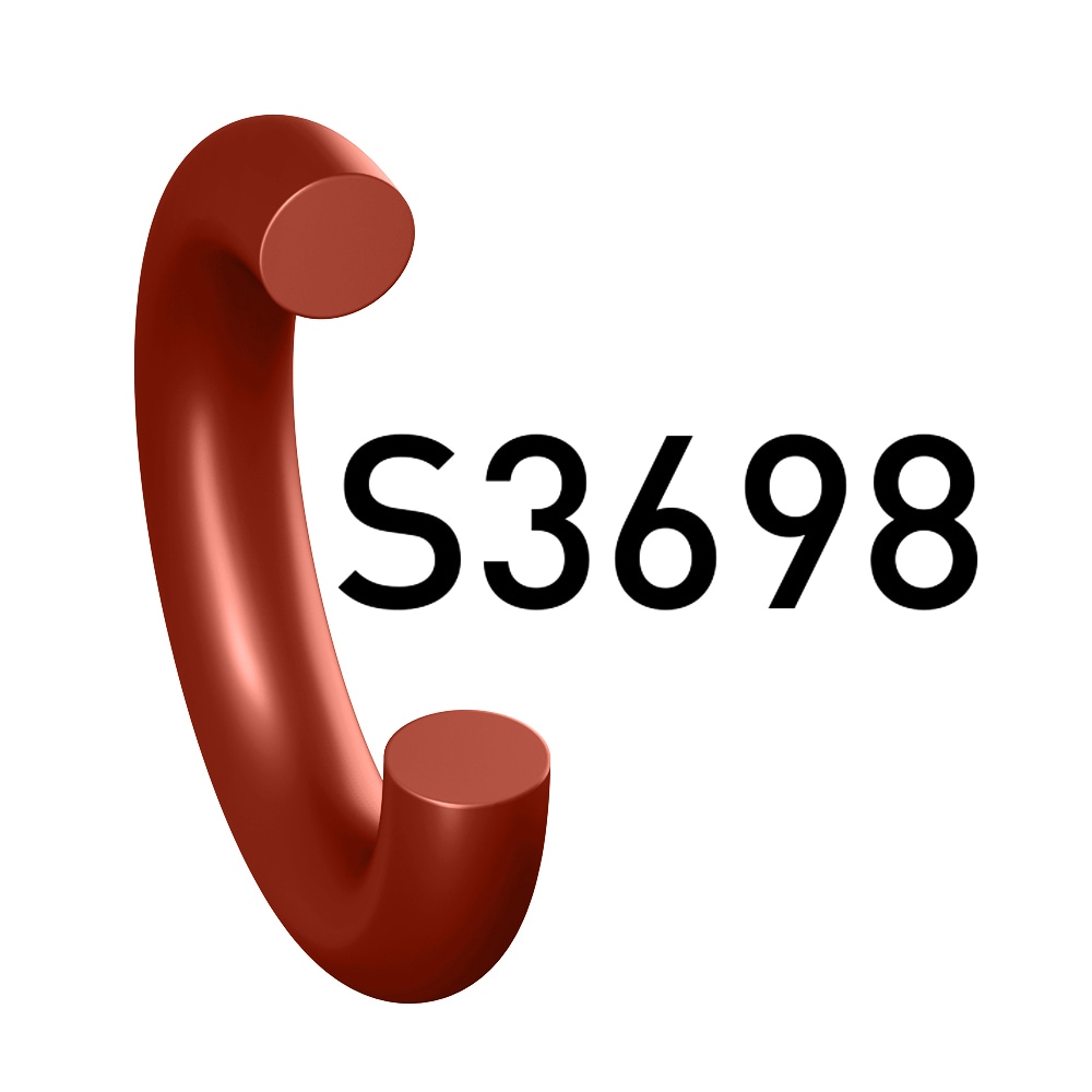 液态硅橡胶O形圈,60硬度,通用应用,红棕色 (Praedifa系列 S3698-70)