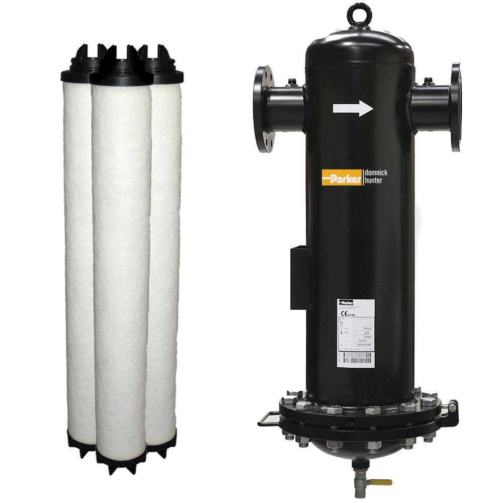 碳钢过滤器壳体(OIL-X / EVOLUTION / FL)真正的压缩空气替换滤芯