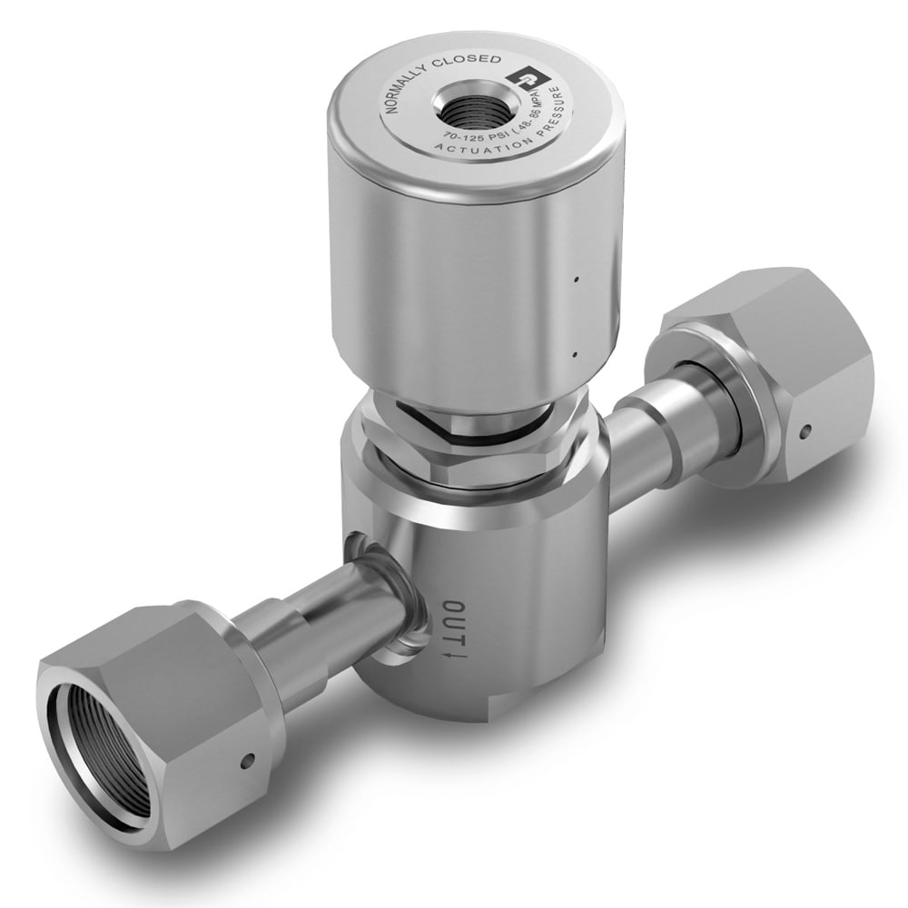 超净应用(UHP)- 高流量不锈钢隔膜阀 - 870系列 系列参考图