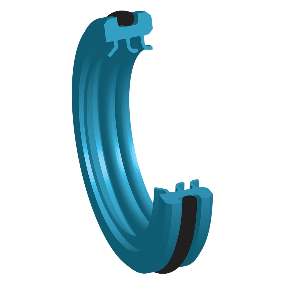 LD E系列柔性唇口旋转密封,适用高速,高压工况,硬质聚四氟乙烯双唇口,带有排污设计