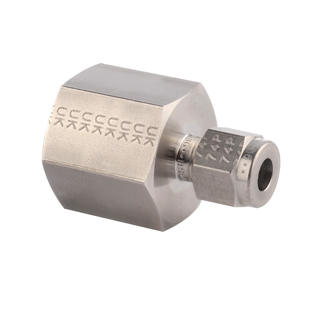 Parker Tube Fitting, NPT Female Connector - A-LOK Series 系列参考图