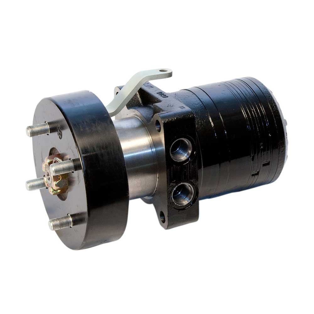 Torqmotor™ DF 系列中载刹车马达, 在 TF 马达 (至 1-1/4" 出口) 上加装一个鼓型驻车刹车组成