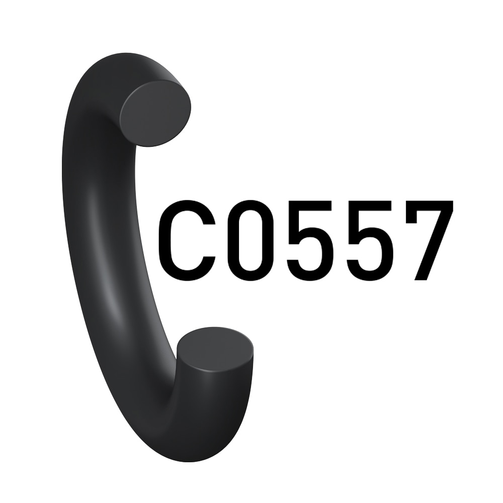 氯丁橡胶 O 型圈,70 度,Praedifa 系列,用于工业制冷,黑色,(Praedifa 系列 C0557-70)