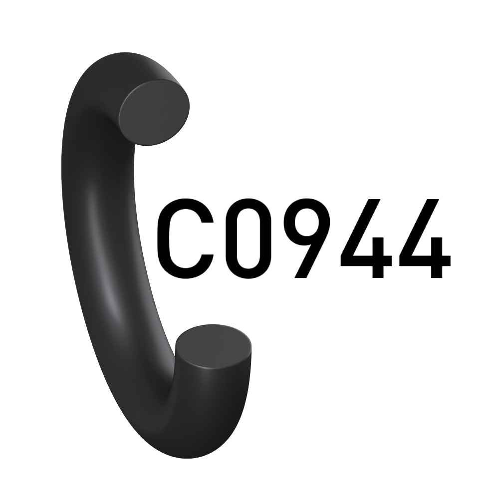 氯丁橡胶 O 型圈,70 度,Praedifa 系列,用于工业制冷,黑色,(Praedifa 系列 C0944-70)