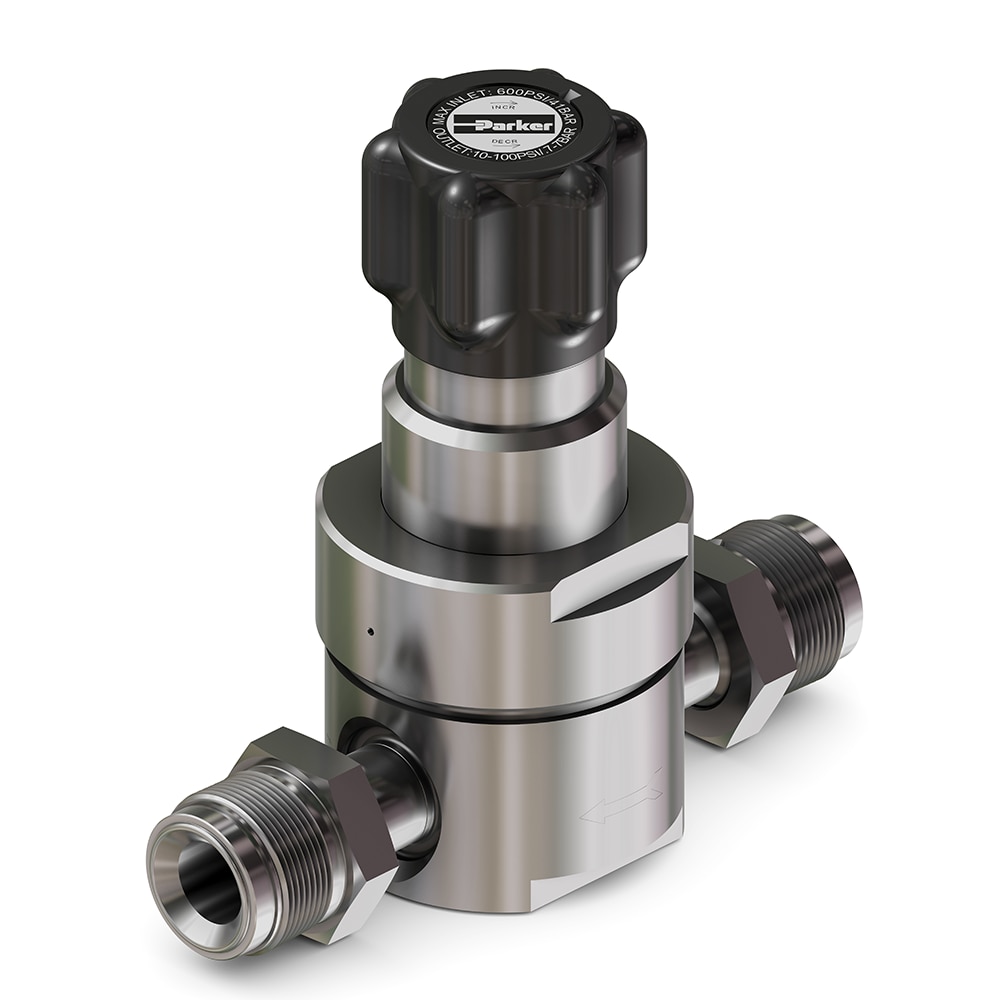 UHP Single Stage, High Flow, Pressure Reducing Regulator - FR1300 Series 系列参考图